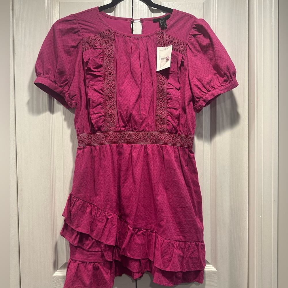 Forever 21 Pink Ruffle Dress